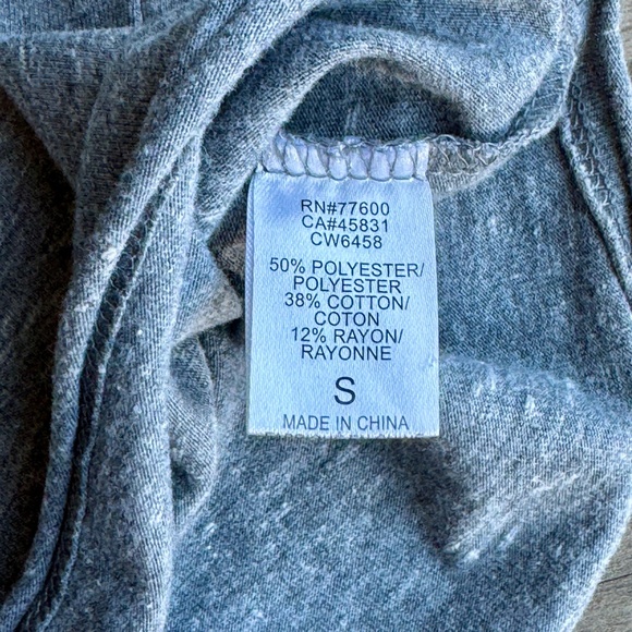 Chaser Graphic Tee “Good Vibes” Gray Blue Rainbow Print Size S - Picture 7 of 11